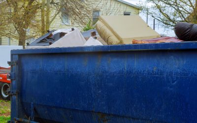 container Over flowing Dumpsters being full with garbage